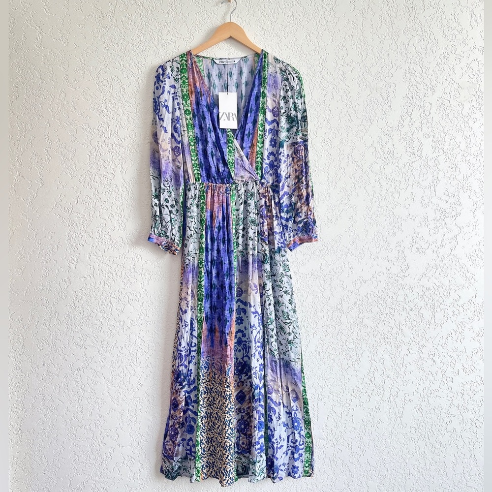 Zara Patchwork Print Dress